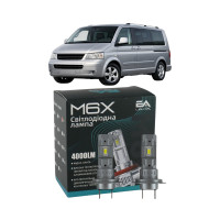 LED лампы VW Transporter T5 (Dual) 2003- H7 M6X ближний свет (4000Lm 5500K) / Фольксваген Транспортер Т5 (комплект 2 шт.)