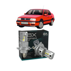 LED лампи VW Vento (Single) 1991-1998 H4 M6X ближнє/дальнє світло (4000Lm 5500K) / Фольксваген Венто (комплект 2 шт.)