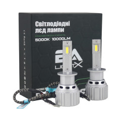 LED лампи Ford Focus 2 2004-2011 H1 S10 дальнє світло (10000Lm 5000K) / Форд Фокус 2 (комплект 2 шт.)