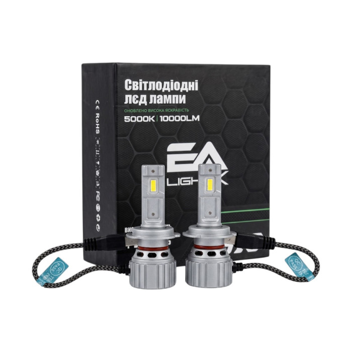 LED лампы Volkswagen Passat B5 1996-2005 H7 S10 ближний свет (10000Lm 5000K) / Фольксваген Пассат B5 (комплект 2 шт.)