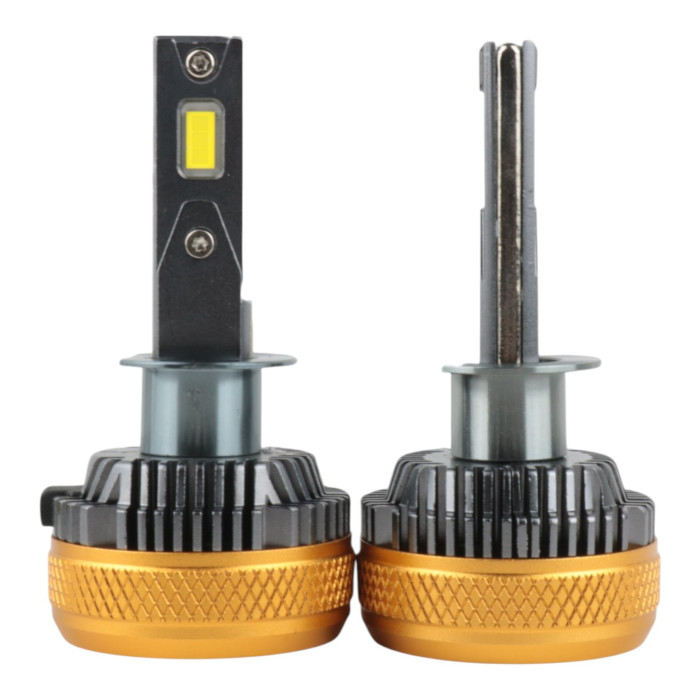 LED лампы Chevrolet Captiva 2011-2018 H1 K100 дальний свет (15000Lm 5000K) / Шевроле Каптива (комплект 2 шт.)