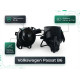 Протитуманні LED лінзи Volkswagen Passat B6 2005-2010 А1 90W з СТГ біло-жовті / протитуманні фари Фольксваген Пассат Б6 (2 шт.)