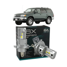 LED лампи Toyota 4 Runner 1996-2000 H4 M6X ближнє/дальнє світло (4000Lm 5500K) / Тойота 4 Раннер (комплект 2 шт.)