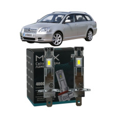 LED лампи Toyota Avensis 2003- H1 M6X дальнє світло (4000Lm 5500K) / Тойота Авенсіс (комплект 2 шт.)