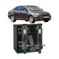 LED лампи Toyota Avensis 2007- H1 M6X дальнє світло (4000Lm 5500K) / Тойота Авенсіс (комплект 2 шт.)