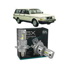 LED лампи Volvo 240 Combi 1981- H4 M6X ближнє/дальнє світло (4000Lm 5500K) / Вольво 240 Комбі (комплект 2 шт.)