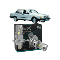 LED лампи Volvo 740 1981- H4 M6X ближнє/дальнє світло (4000Lm 5500K) / Вольво 740 (комплект 2 шт.)
