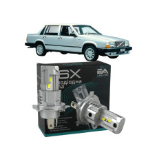LED лампи Volvo 740 1981- H4 M6X ближнє/дальнє світло (4000Lm 5500K) / Вольво 740 (комплект 2 шт.)