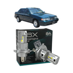 LED лампи Volvo 960 (964) 1990-1994 H4 M6X ближнє/дальнє світло (4000Lm 5500K) / Вольво 960 (комплект 2 шт.)