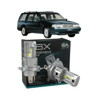 LED лампи Volvo 960 (965) 1990-1994 H4 M6X ближнє/дальнє світло (4000Lm 5500K) / Вольво 960 (комплект 2 шт.)