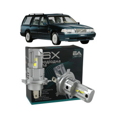 LED лампи Volvo 960 (965) 1990-1994 H4 M6X ближнє/дальнє світло (4000Lm 5500K) / Вольво 960 (комплект 2 шт.)