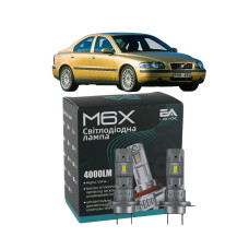 LED лампи Volvo S60 2000- H7 M6X ближнє світло (4000Lm 5500K) / Вольво S60 (комплект 2 шт.)