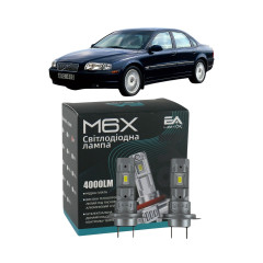 LED лампи Volvo S80 1998- H7 M6X ближнє світло (4000Lm 5500K) / Вольво S80 (комплект 2 шт.)