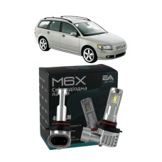 LED лампы Volvo V50 2004- HB3 M6X дальний свет (4000Lm 5500K) / Вольво V50 (комплект 2 шт.)