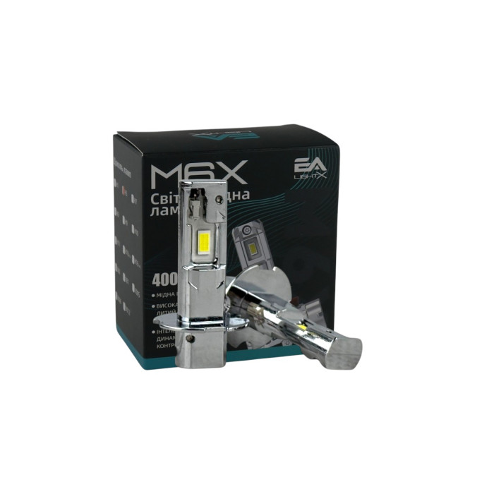 LED лампы Skoda Fabia 1999-2008 H3 M6X дальний свет (4000Lm 5500K) / Шкода Фабия (комплект 2 шт.)