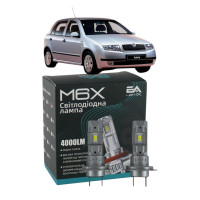 LED лампы Skoda Fabia 2006- H7 M6X ближний свет (4000Lm 5500K) / Шкода Фабия (комплект 2 шт.)