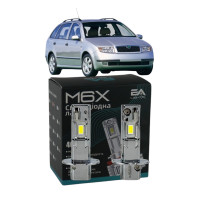 LED лампы Skoda Fabia Combi 2000- H3 M6X дальний свет (4000Lm 5500K) / Шкода Фабия Комби (комплект 2 шт.)