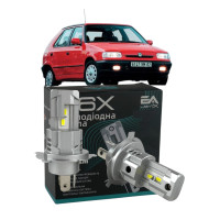 LED лампы Skoda Felicia I 1994-1998 H4 M6X ближний/дальний свет (4000Lm 5500K) / Шкода Фелиция 1 (комплект 2 шт.)