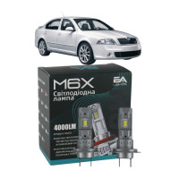 LED лампы Skoda Octavia A5 2004- H7 M6X ближний свет (4000Lm 5500K) / Шкода Октавия А5 (комплект 2 шт.)
