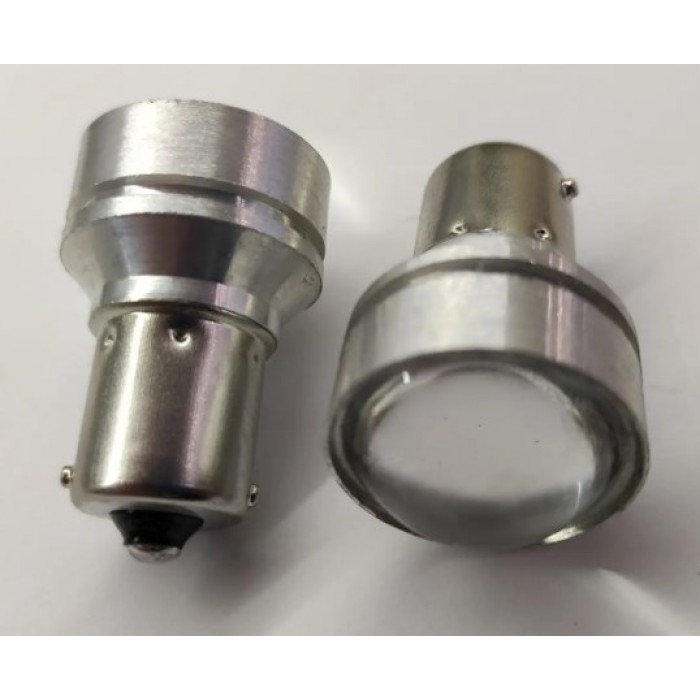 Лампа светодиодная EA Light X P21W 1156 12-24V одноконтактная 9 диодов линза
