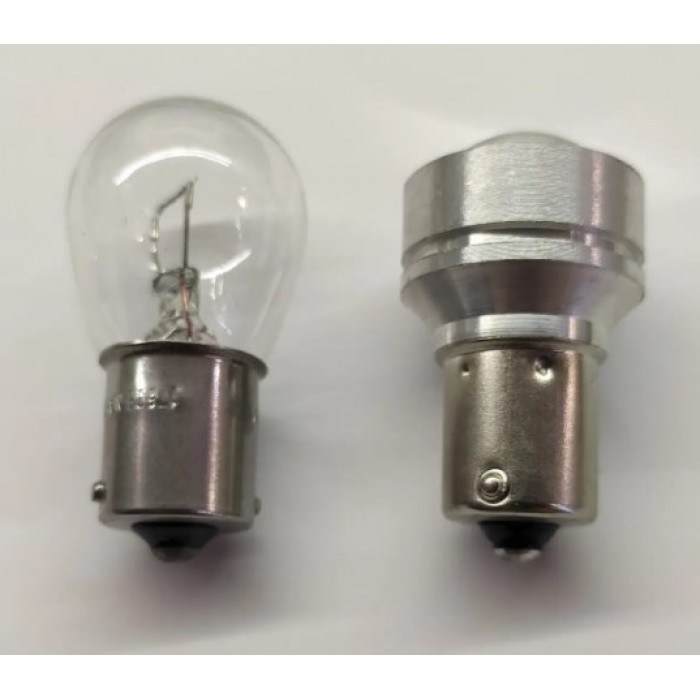Лампа светодиодная EA Light X P21W 1156 12-24V одноконтактная 9 диодов линза