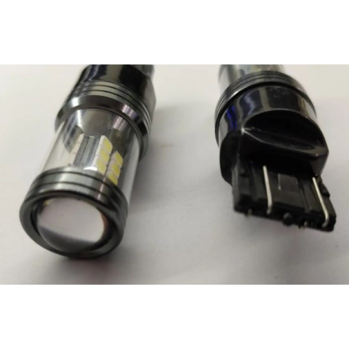 Лампа светодиодная EA Light X W21/5W T20 7440 12V двухконтактная 22 диода линза с обманкой