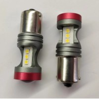 Лампа світлодіодна EA Light X P21W 1156 12V одноконтактна 7 діодів лінза з обманкою