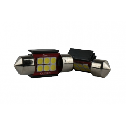 Світлодіодні лампи Light X  36мм-6SMD-Білі. Напруга 12-24V