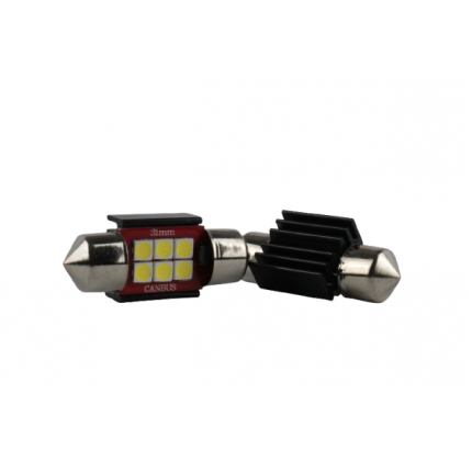 Світлодіодні лампи Light X  36мм-6SMD-Білі. Напруга 12-24V