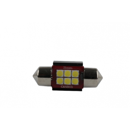 Світлодіодні лампи Light X  36мм-6SMD-Білі. Напруга 12-24V
