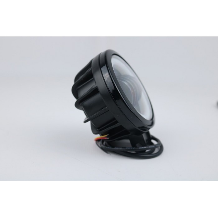 Светодиодная LED фара 40W круглая с ДХО JR-0-40W-1 (90х55 мм) четкая СТГ