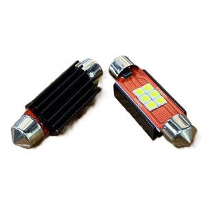 Світлодіодна лампа Light X 41мм-6SMD-Біла (12–24V) 
