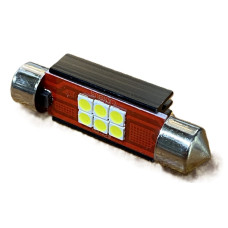 Светодиодные лампы 6SMD 37 мм 12-24V белые для салона, дверей, номера