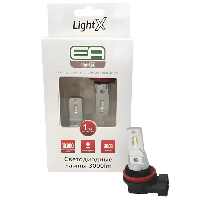 Світлодіодні лампи HB4 (9006) EA Light X LSKA G11 3000Lm 3000K 12-24V 2 шт